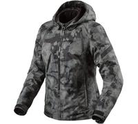 Revit Flare 3 H2O impermeabile Giacca tessile moto da donna, grigio scuro, Taglia 46