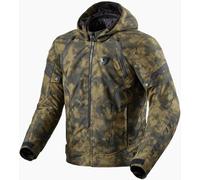 Revit Flare 3 H2O impermeabile Giacca tessile moto, Verde/mimetizzazione, Taglia XL