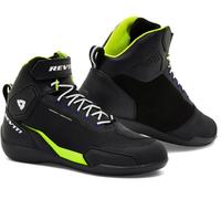 Revit G-Force H2O Scarpe da moto impermeabili, nero/giallo neon, Taglia 45