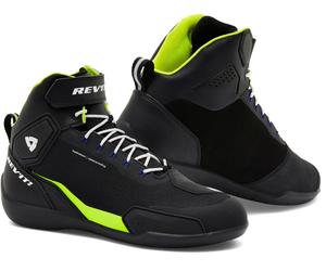 Revit G-Force H2O Scarpe da moto impermeabili, nero/giallo neon, Taglia 46