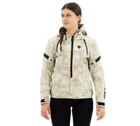 Revit Flare 3 H2O impermeabile Giacca tessile moto da donna, Grigio chiaro, Taglia 44