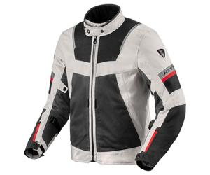 REV'IT! Giacca da moto da uomo Tornado 4 H2O Adventure Touring (argento/nero - L)