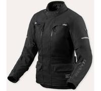 Revit Outback 5 H2O Giacca tessile impermeabile per motociclette, nero, Taglia 46
