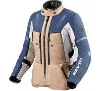 Revit Sand 5 H2O impermeabile Giacca tessile moto da donna, blu/beige, Taglia 40