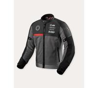 REVIT Giacca estiva tessuto pelle Swiftblade Nero Rosso