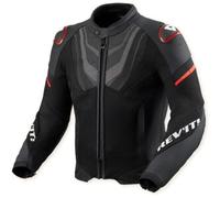 Rev'it Giacca In Pelle E Tessuto Revit Mantis 3 H2O Nero Rosso 3XL