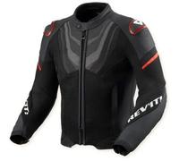 Revit Mantis 3 H2O impermeabile Giacca tessile moto, nero/rosso, Taglia XL