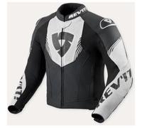 Giacca Pelle ARGON 3 Bianco Nero REVIT - AN: 48