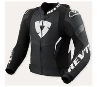 Rev'it Giacca In Pelle Revit Argon 3 Pro Nero Bianco UOMO 50