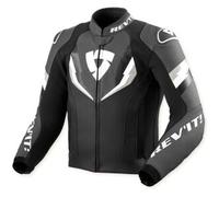 REV'IT! Giacca moto Quantum 3 in pelle traforata Nero-Grigio Taglia 48 Uomo
