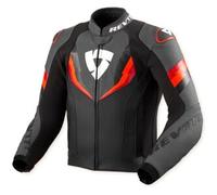 Giacca Pelle QUANTUM 3 Nero Rosso REVIT - AN: 48