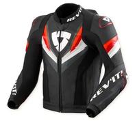 Rev'it Giacca In Pelle Revit Quantum 3 Pro Nero Rosso UOMO 50