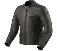Revit Rino Giacca in pelle moto, marrone, taglia 58 per maschi