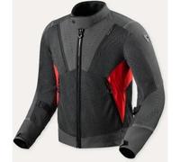 Revit Airwave 4 Giacca tessile da moto, nero/rosso, Taglia XL