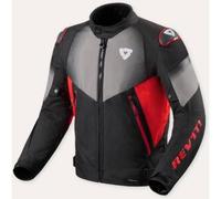 Revit Control H2O Giacca tessile moto, nero/rosso, Taglia 3XL