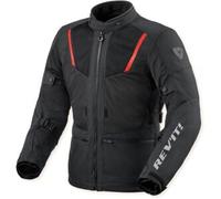 Revit Levante 2 H2O Giacca tessile moto, nero-grigio-rosso, taglia XL per maschi