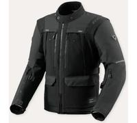 Revit Offtrack 3 H2O Giacca tessile da motocicletta impermeabile, nero, Taglia L