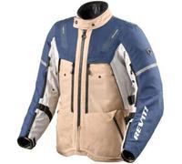Revit Sand 5 H2O Giacca tessile da moto, blu-beige, taglia S per maschi