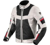 Revit Tornado 4 H2O impermeabile Moto Tessile Giacca, argento/nero, Taglia 3XL