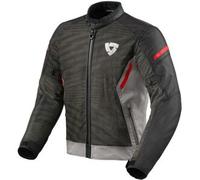 Revit Torque 2 H2O Giacca tessile moto, grigio-rosso, taglia 3XL