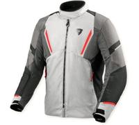 Revit Undulate H2O impermeabile Giacca tessile moto, Grigio chiaro/grigio scuro, Taglia L