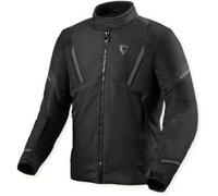 Revit Undulate H2O impermeabile Giacca tessile moto, nero, Taglia M