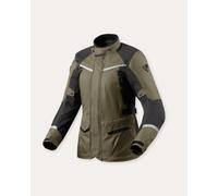 Revit Voltiac 3 H2O Giacca tessile moto da donna, Verde/Grigio, Taglia 40