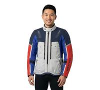 Revit Sand 5 H2O Giacca tessile da moto, Argento/Blu, Taglia S