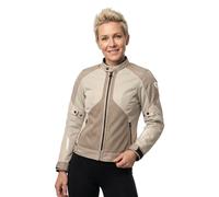Revit Torque 3 Backprint H2O Giacca tessile impermeabile per motociclette, bianco/sabbia, Taglia 38