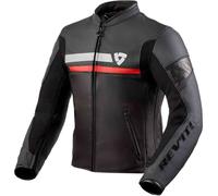 Rev'it giubbotto in pelle uomo Mile - 1200 Nero-Rosso 54
