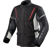 Revit Horizon 3 H20, giacca tessile impermeabile XL male Nero/Rosso/Grigio Chiaro