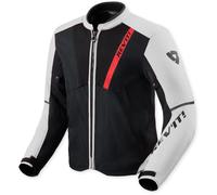 Revit GT-R 4 Air Giacca tessile da motocicletta, Bianco/nero, Taglia M