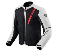 Revit GT-R 4 Air Giacca tessile da motocicletta, Bianco/nero, Taglia M