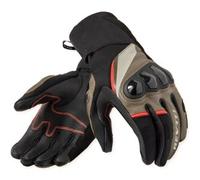 Rev'it Guanti In Pelle E Tessuto Revit Combustion Nero Marrone XL