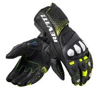 Rev'it Guanti in Pelle Revit Control Nero Giallo Neon XL