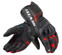 Revit Control Guanti da moto, nero/rosso, Taglia 2XL