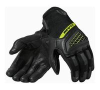 Rev'it Guanti In Pelle Revit Neutron 3 Nero Giallo Neon S