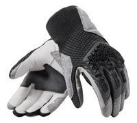 Rev'it Guanti In Pelle Revit Offtrack 2 Nero Argento 3XL