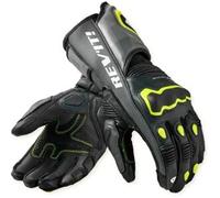 Rev'it Guanti In Pelle Revit Quantum 3 Grigio Neon Giallo L