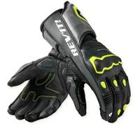 Rev'it Guanti In Pelle Revit Quantum 3 Grigio Neon Giallo XXL