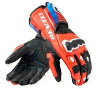 Rev'it Guanti In Pelle Revit Quantum 3 Neon Rosso Blu M