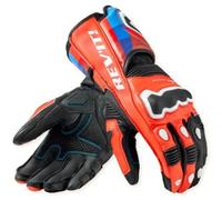 Rev'it Guanti In Pelle Revit Quantum 3 Neon Rosso Blu XL