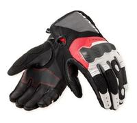 Rev'it Guanti In Tessuto Revit Blaze Bianco Rosso M