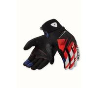 Revit Surge Guanti da moto, nero/rosso, Taglia 2XL