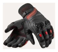 REV'IT! Guanti da moto Positron perforati Nero/Rosso Uomo XL