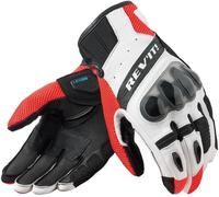 Rev'it Guanti In Pelle Revit Ritmo Nero Neon Rosso 3XL