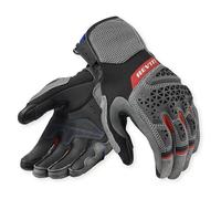 REV'IT! Guanti Sand 5 in tessuto - Grigio/Rosso - Taglia L