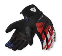 Revit Surge Guanti da moto, nero/rosso, Taglia S