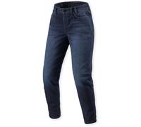 Revit Harper Tapered Jeans da moto da donna, blu scuro, Taglia 28/32