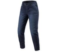 Revit Harper Tapered Jeans da moto da donna, blu scuro, Taglia 34/30